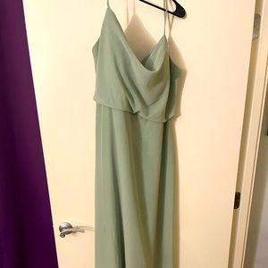Sage Chiffon Revelry Dress — Size 16
